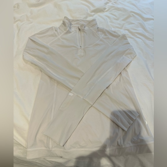 White Lululemon Quarter Zip - Picture 1 of 8